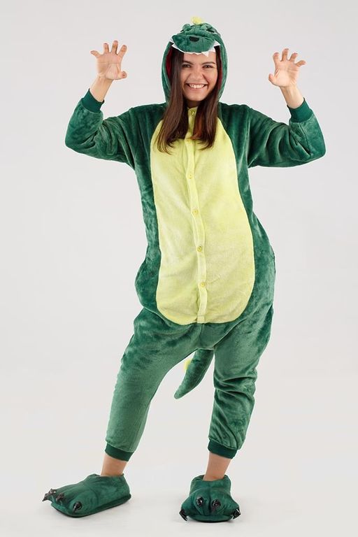 Пижама кигуруми Зеленый Динозавр