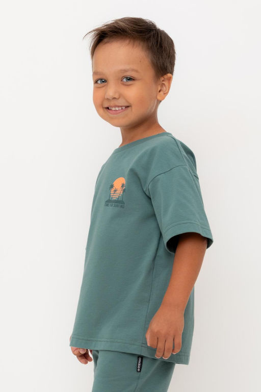 КР 302732-1/темный малахит к556 фуфайка (футболка) для мал - Crockid фото 3