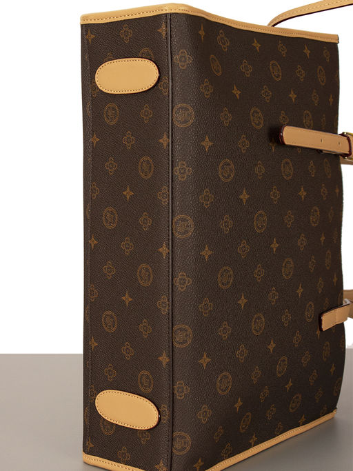 LАСCOMA сумка АС326-фигурки-кофе-рыжий эко кожа-канва - Laccoma фото 4