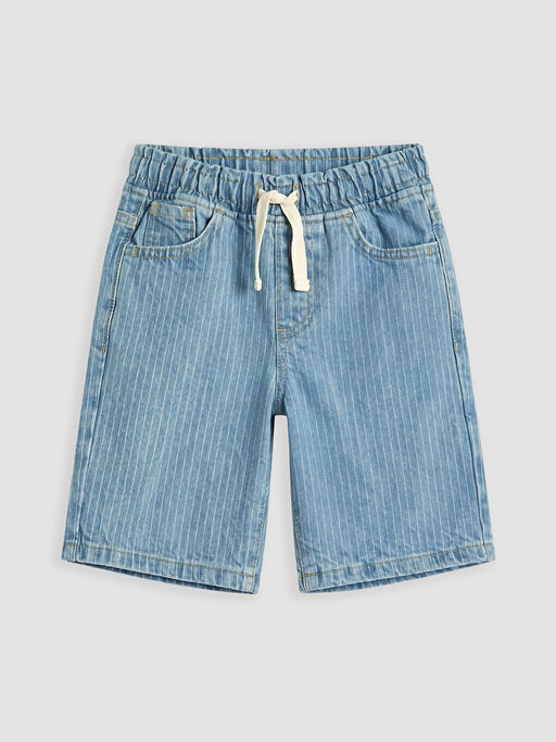 Beli Lastikli ?izgili Erkek ?ocuk Jean ?ort