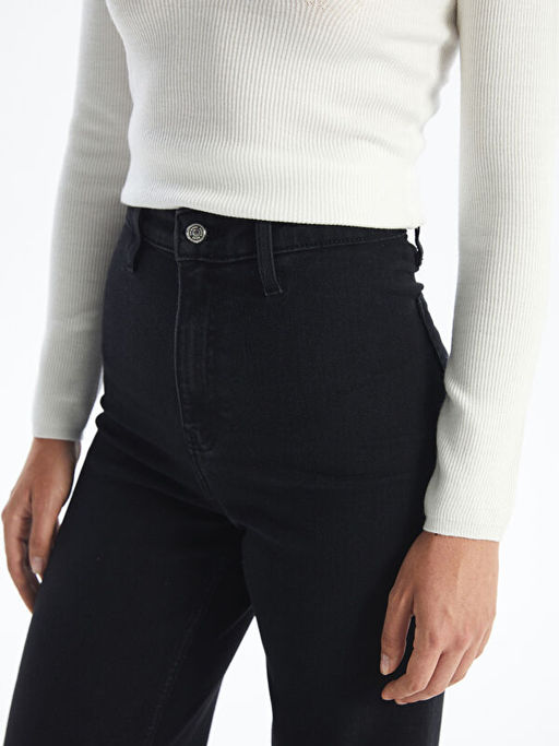 Wideleg Kad?n Jean Pantolon