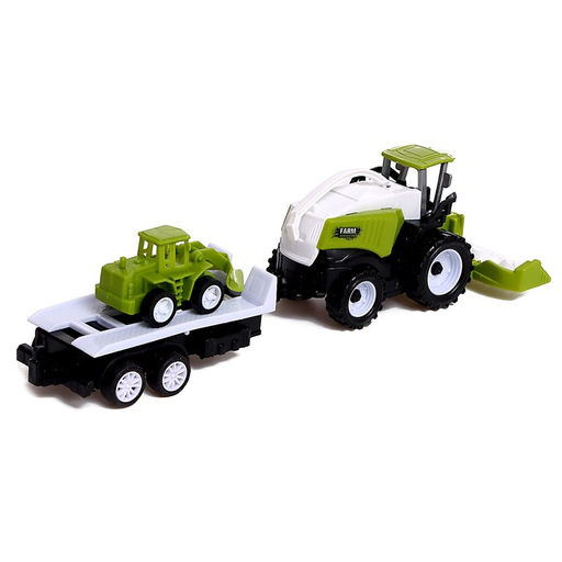 Комбайн инерционный Фермер, с трактором и прицепом, МИКС - Simaland фото 4