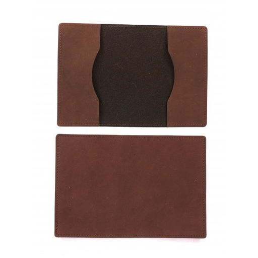 Обложка для паспорта Croco-П-1100 натуральная кожа корица нубук (15) 264949