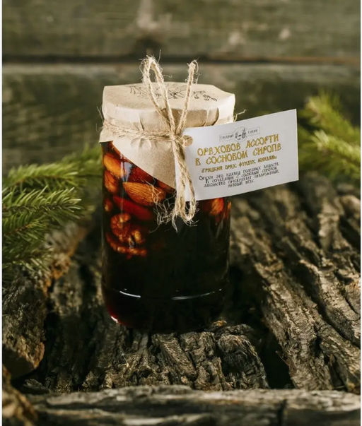 ОРЕХ. АССОРТИ в сосновом сиропе, 420г - Таeжный Тайник фото 3