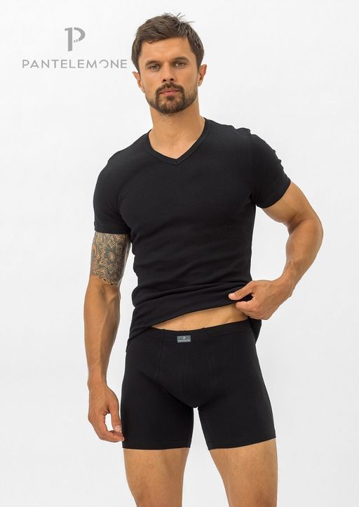 Футболка мужская MF-004 Черный - Pantelemone фото 2