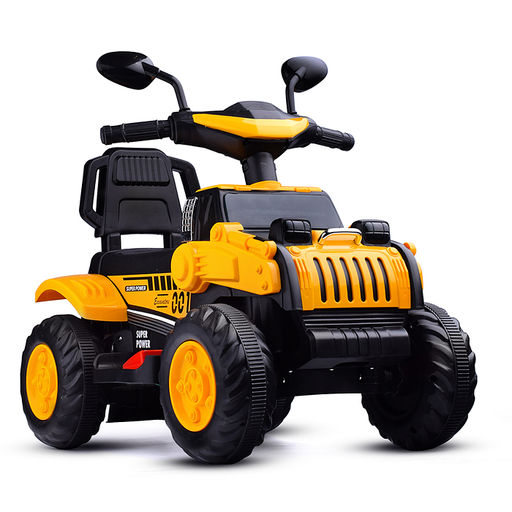 Электромобиль "Cross" на аккумуляторе, в коробке (желтый)