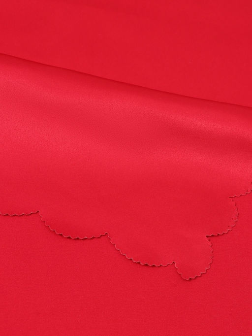 Скатерть Доляна, однотонная, 140?180 см, красная, 140 г/м?, 100% п/э