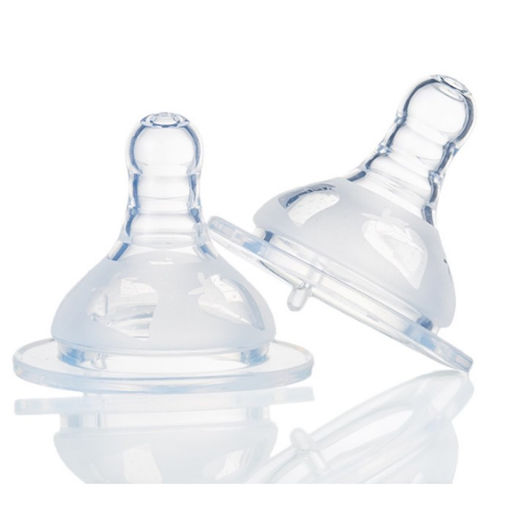 Цена за 20 шт. Соска для бутылочки, +6мес(Х)., быстрый поток, широкое горло 50мм. (фасовка по 20шт) - Крошка я фото 2