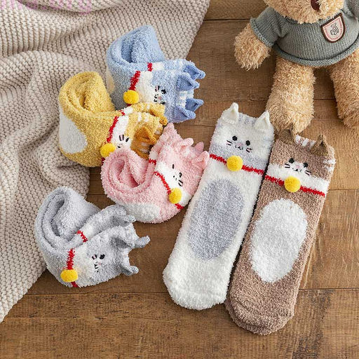 Плюшевые носки Funny cat - Купи слона фото 2