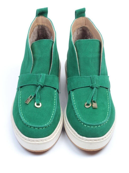 01-5172-6 Ботинки демисезонные (натуральная замша, байка) - Фабричный китай фото 29