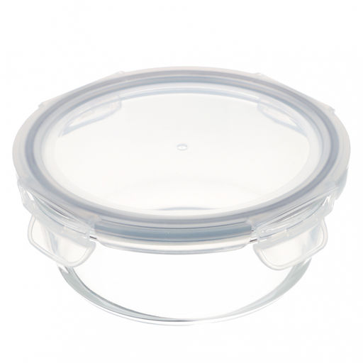 Контейнер для продуктов на защелках 600мл. круглый VETTA жаропрочное стекло арт. 825-013
