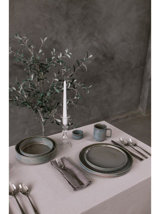 Тарелка глубокая Magistro Shadow, 480 мл, d=15 см, с высоким бортом 4.3 см, фарфор, серая фото 3