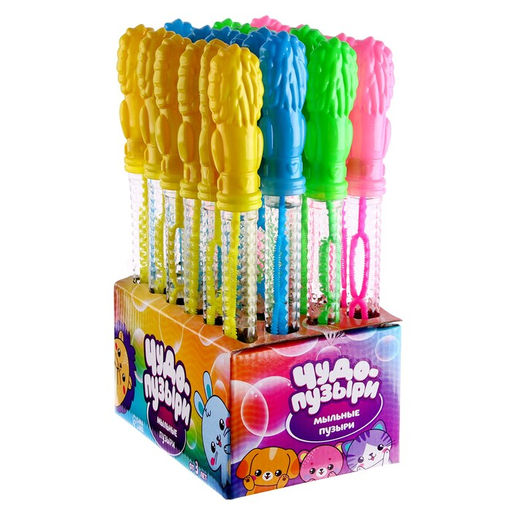 Цена за 24 шт. Мыльные пузыри Львята 26 см, МИКС - Funny toys фото 6