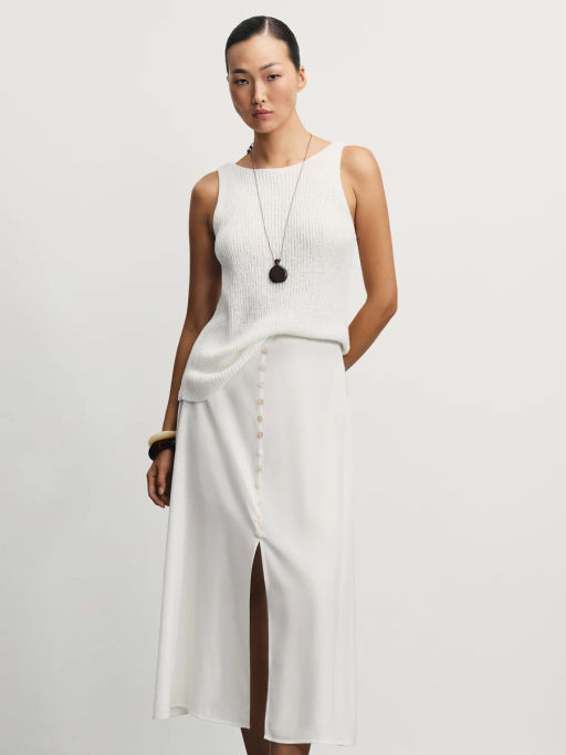 Юбка миди на декоративных пуговицах / Zarina  фото 2