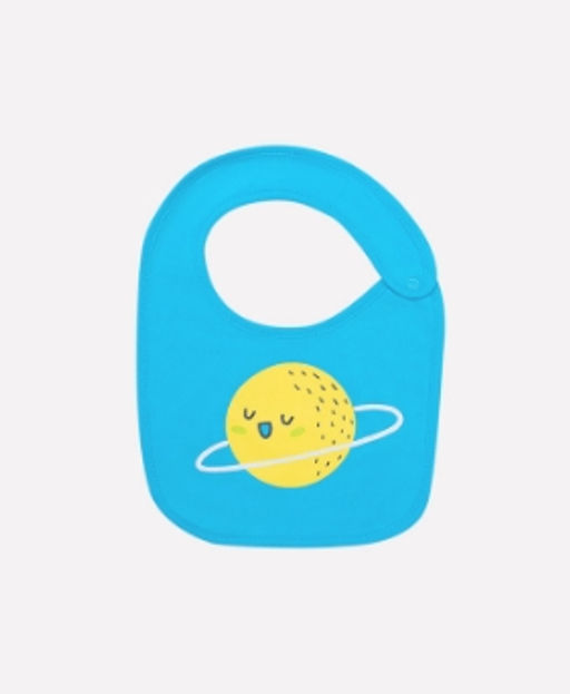 К 8518 Фартук-нагрудник, Голубая бирюза-звезды