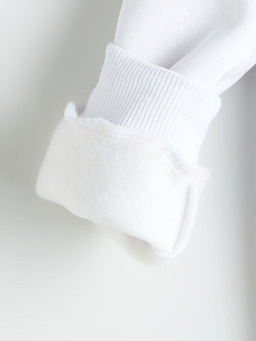 Bisiklet Yaka Bask?l? Erkek ?ocuk Sweatshirt