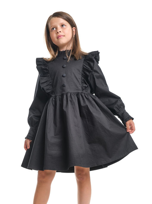 Платье черное нарядное для девочки 33-24251 черный - Mini maxi фото 8