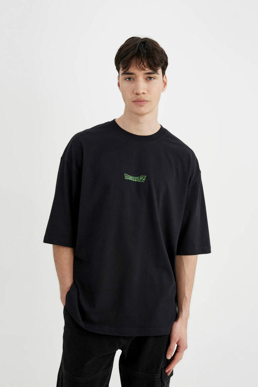 Свободная футболка с круглым вырезом и короткими рукавами Dragon Ball - Defacto фото 5