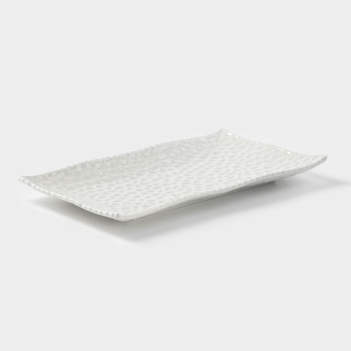 Блюдо сервировочное «Воздушность», 30.5×17 см, керамика, белое