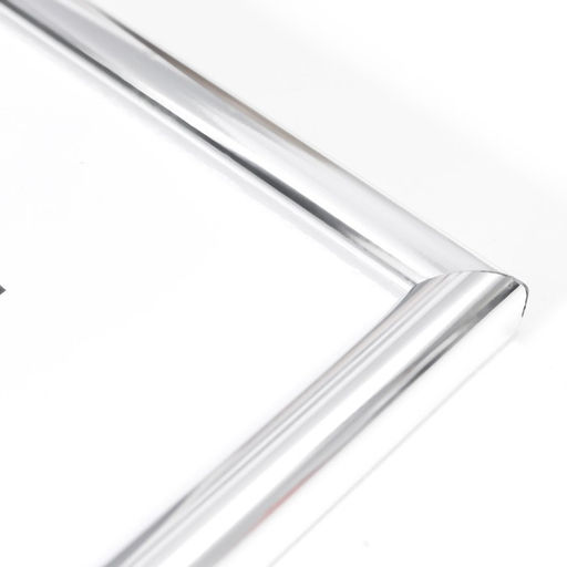 Фоторамка пластик "Радуга" 30х40 см, серебро (пластик)