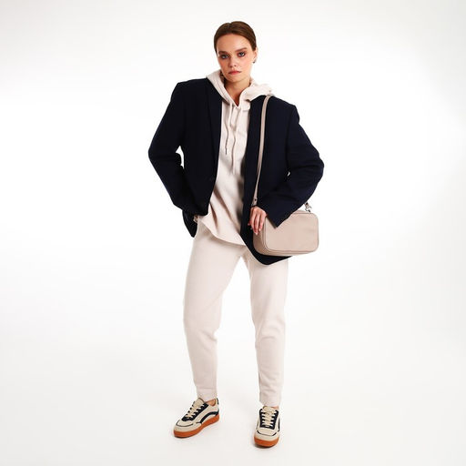 Сумка женская кросс-боди TEXTURA на молнии, 24×9×15 см, бежевая