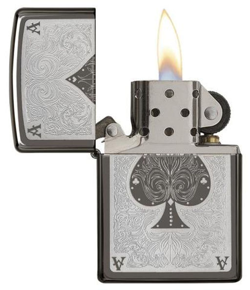Зажигалка ZIPPO Филигранный туз | Ace Filigree 28323  фото 2