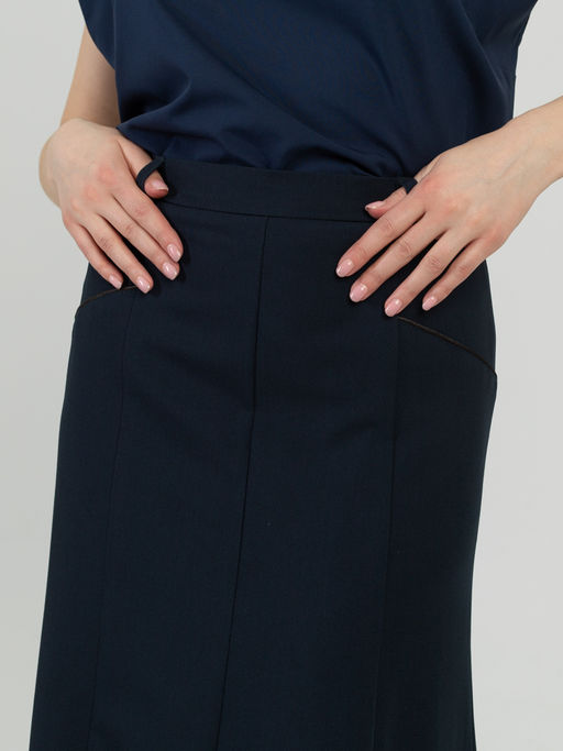 юбка на подкладке, расклешенная от пояса к низу - Трика фото 5