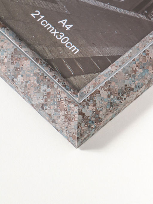 Фоторамка для фото формат А4 «Марокканская мозаика», пластик, оттенки коричневого, 35.7×27×2 см