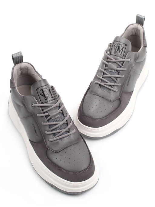 05-X79172-C9 GREY Ботинки демисезонные спортивные мужские (натуральная кожа)