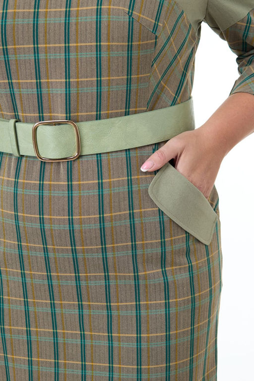 Платье ANELLI 1069 зеленый  фото 2