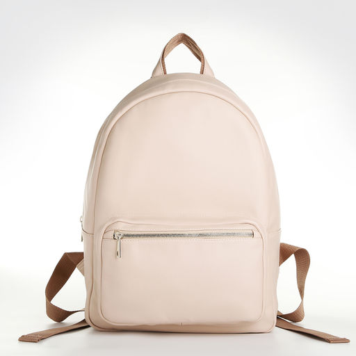 Рюкзак женский из искусственной кожи на молнии TEXTURA, цвет бежевый  фото 3