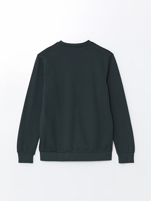 Bisiklet Yaka Uzun Kollu Bask?l? Erkek Sweatshirt - Waikiki фото 2