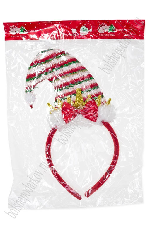 Новогодний ободок 23 см "Колпак" (SF-1708) №6