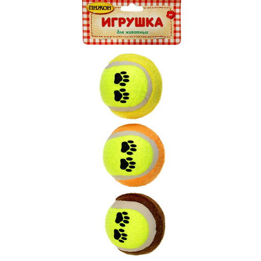 Мячик войлочный Лапки, 6,5 см, микс цветов - Пижон фото 4