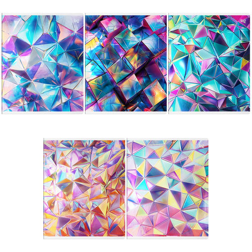 Тетрадь 48л. BG "Голограмма" клетка (Т5ск48_м 64164) металлизированная пленка