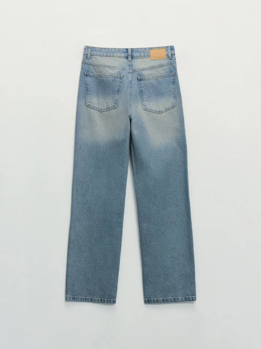 Джинсы прямого фита с высокой посадкой регулярной длины ZR2604092315-102 / Zarina