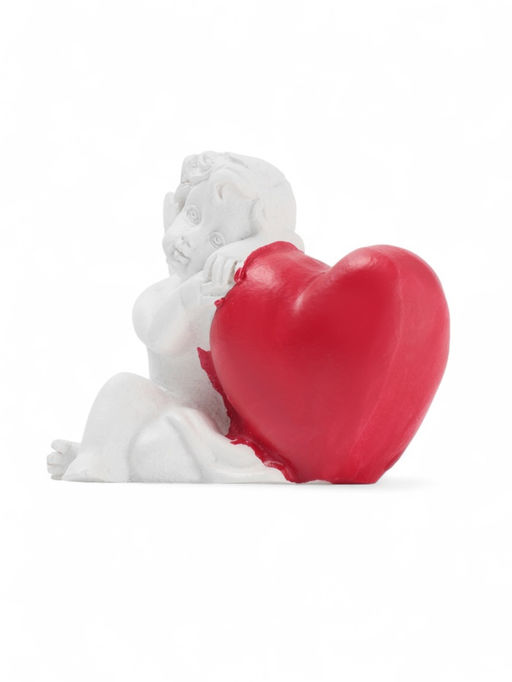 Фигурка полистоун Ангел с сердцем Валентин, 4.5?5.5 см