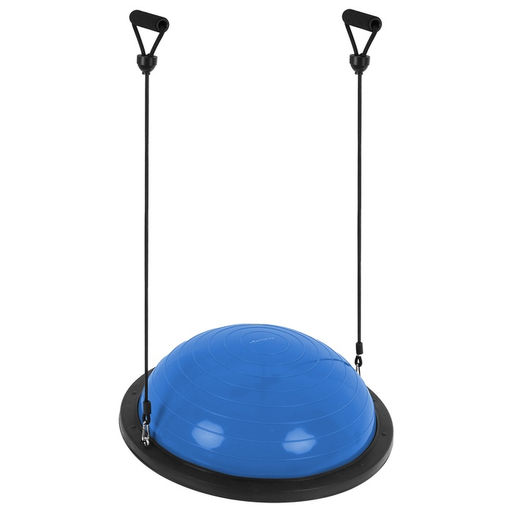 Полусфера BOSU гимнастическая ONLYTOP, 58×25 см, с насосом, синяя