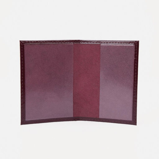 Обложка для пенсионного удостоверения, бордовая