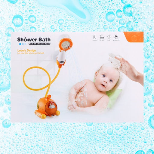 Детский душ для ванны Подводная лодка, с щёткой для мытья головы, работает от батареек - Simaland фото 14