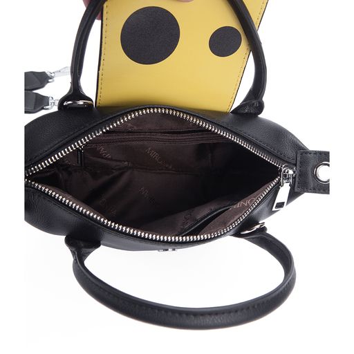 Женская сумка,кожа, Mironpan, УЦЕНКА 9089 Черный  фото 3