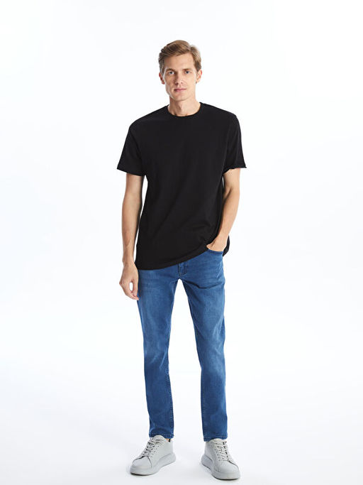 Bisiklet Yaka Penye Erkek Ti??rt