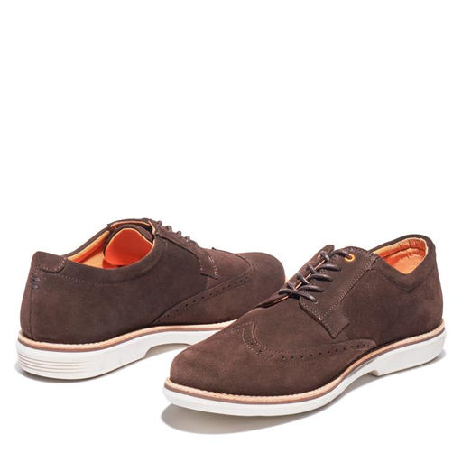 Полуботинки Timberland City Groove Brogue коричневые  фото 3