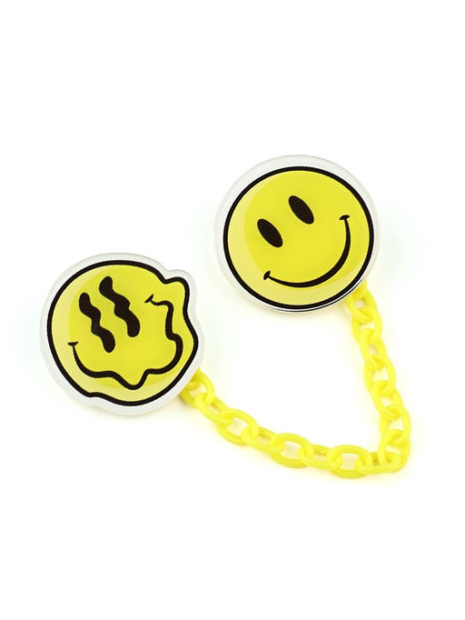 Цена за 2 шт. Значки на цепочке Смайл, 13?10 см, набор 2 шт.