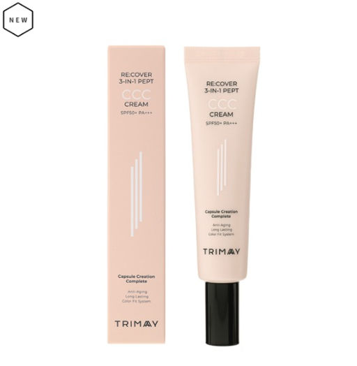 Тональный уходовый ССС крем с пептидами TRIMAY Re:cover 3-in-1 Pept CCC Cream SPF50+PA+++ (30 мл)  фото 2