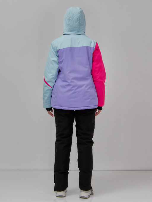 Горнолыжный костюм женский зимний фиолетового цвета 016F - Chunmai фото 10