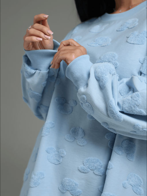 Ребека свитшот женский (махра черный сердечки) - Lovetex фото 28