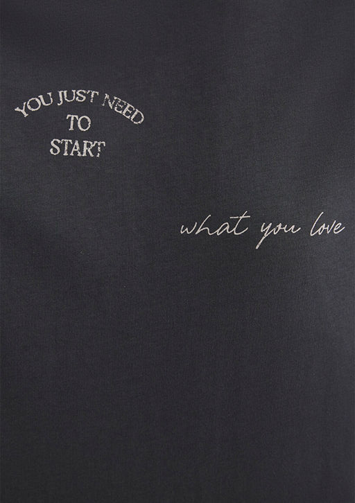 Bask?l? Antrasit Tisort - Mavi фото 6