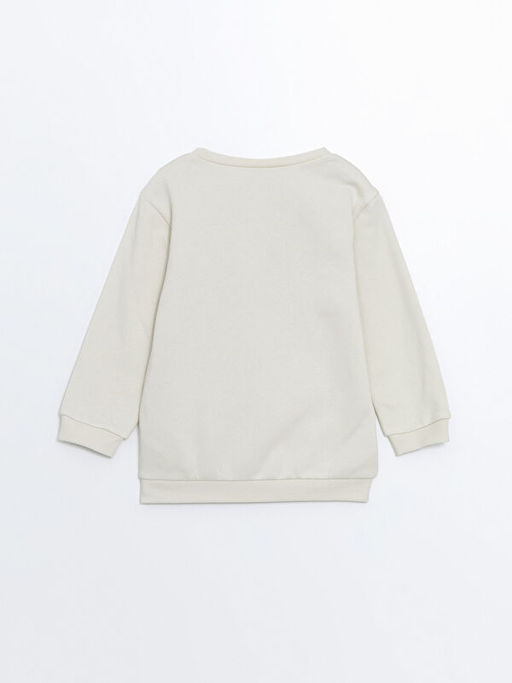 Bisiklet Yaka Bask?l? Kal?n Erkek Bebek Sweatshirt - Waikiki фото 3