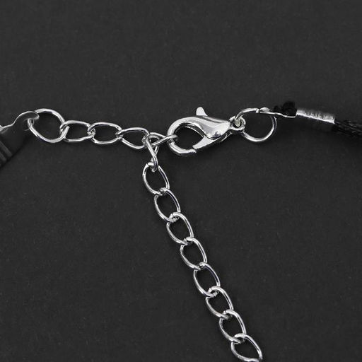 Чокер Двойной с нитью, звезда, цвет бело-чёрный в серебре, L=40см - Queen fair фото 2